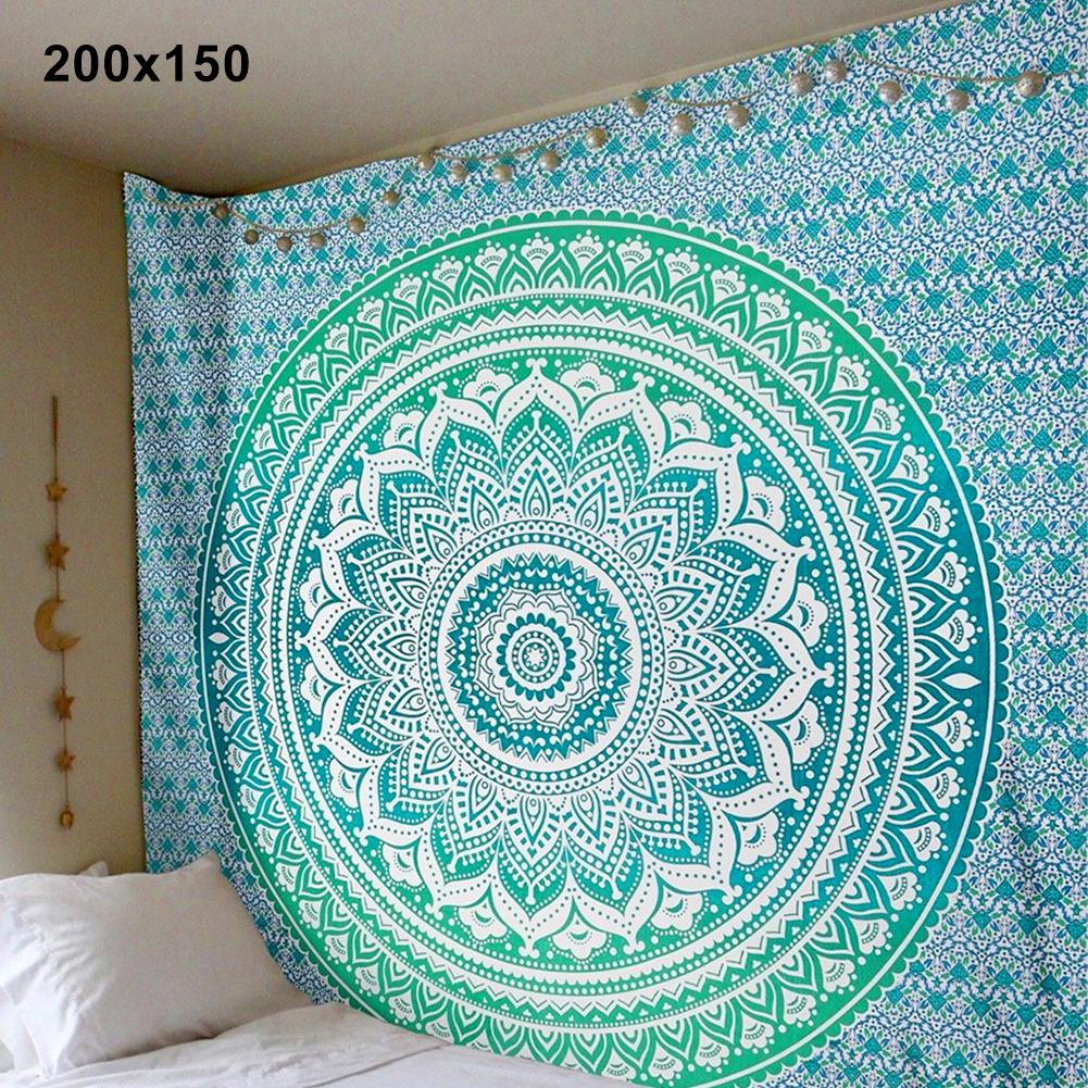 Tapiz de Pared Mandala Bohemio y Decoración para Tapete de Yoga