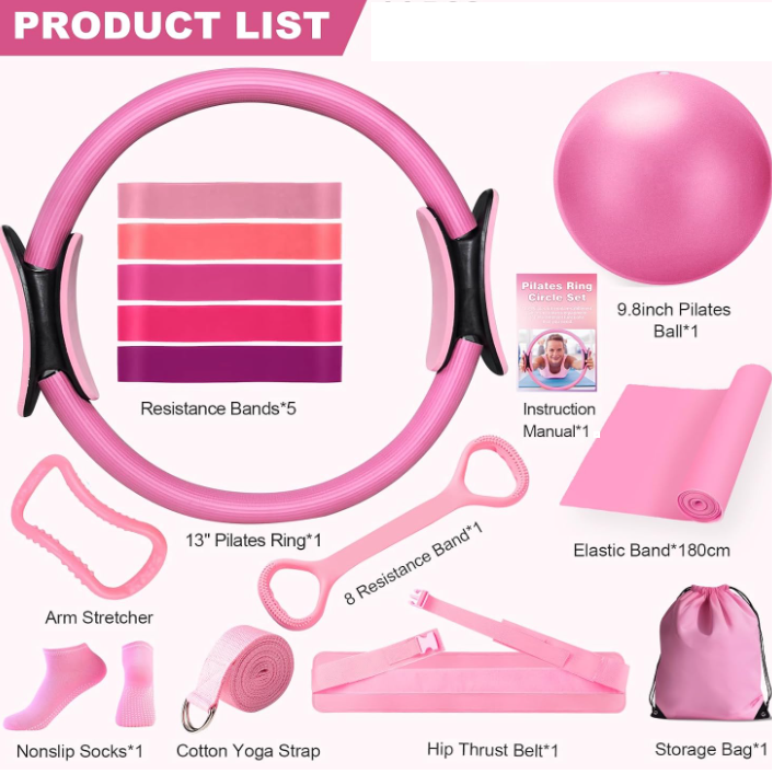 Kit Completo de Yoga y Pilates 13 Piezas – Entrenamiento en Casa
