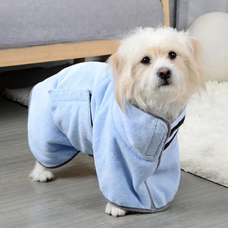 Albornoz de Secado Rápido para Perros y Gatos – Toalla Baño Mascotas