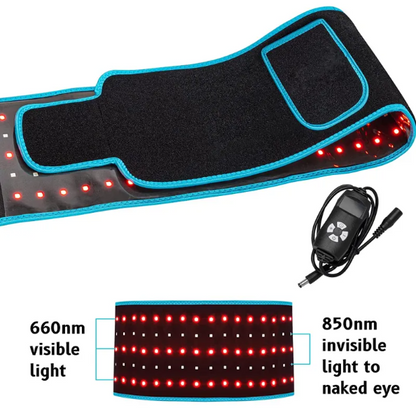 Cinturón de Terapia Infrarroja LED – Alivio de Dolor Muscular y Articular