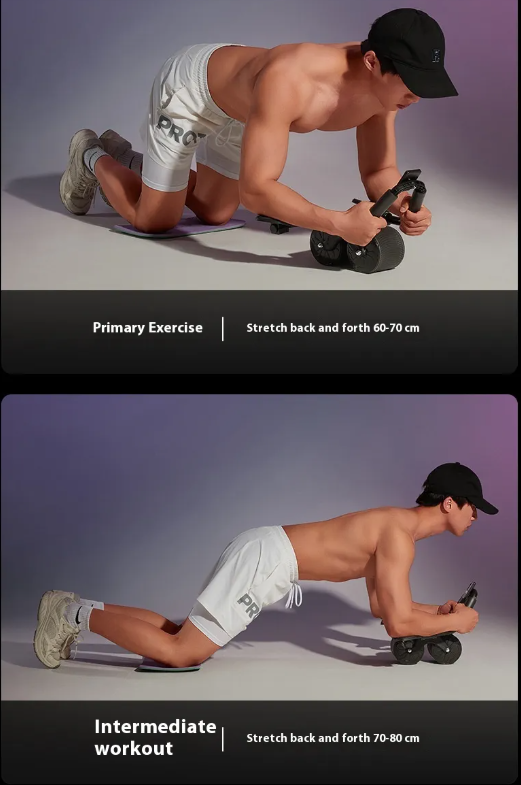 Rueda Abdominal con Rebote Automático – Entrenamiento de Core en Casa