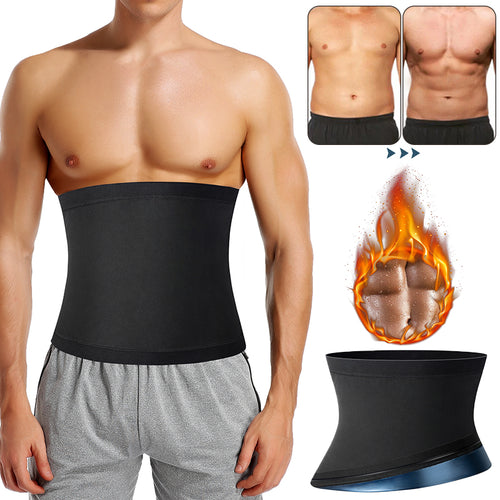 Faja Reductora de Cintura para Hombre, Cinturón Adelgazante para Sauna