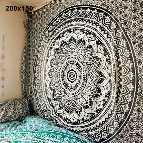 Tapiz de Pared Mandala Bohemio y Decoración para Tapete de Yoga