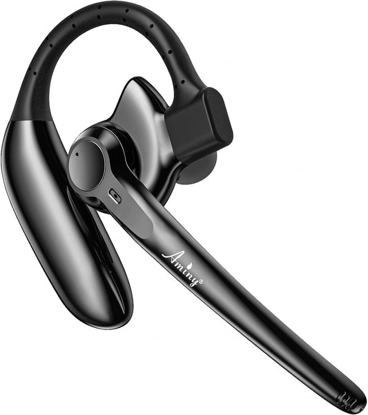 Auriculares Bluetooth Inalámbricos AMINY con Micrófono 30 Horas de Tiempo de Conversación V5.3 Auriculares Bluetooth con Cancelación de Ruido AI para Camionero Oficina Hogar