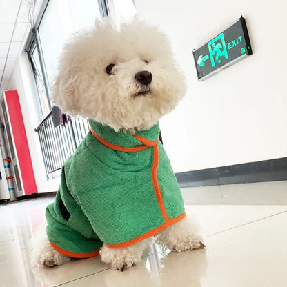 Albornoz de Secado Rápido para Perros y Gatos – Toalla Baño Mascotas